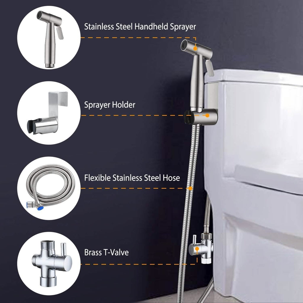 Handheld Bidet Sprayer – Stainless Steel