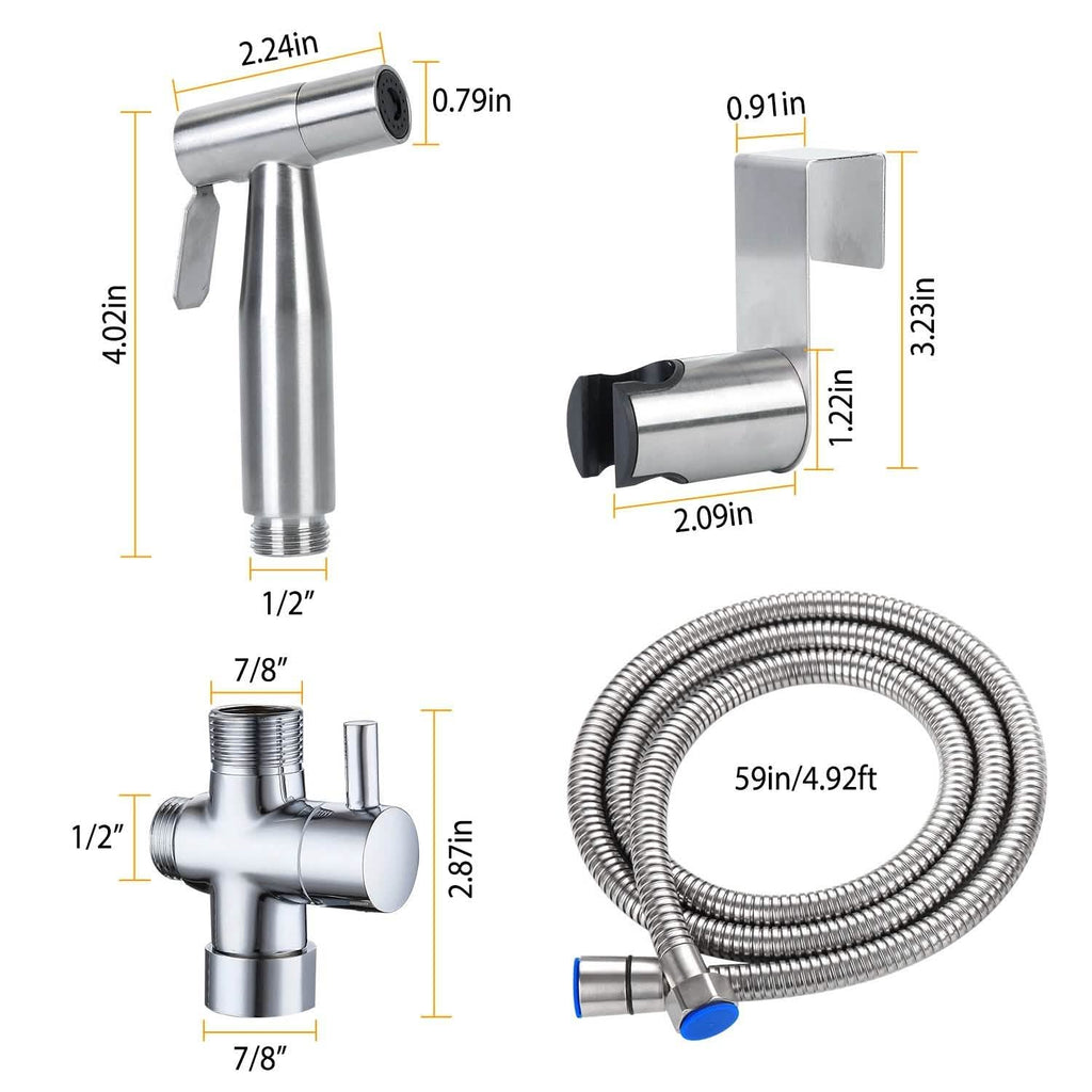 Handheld Bidet Sprayer – Stainless Steel
