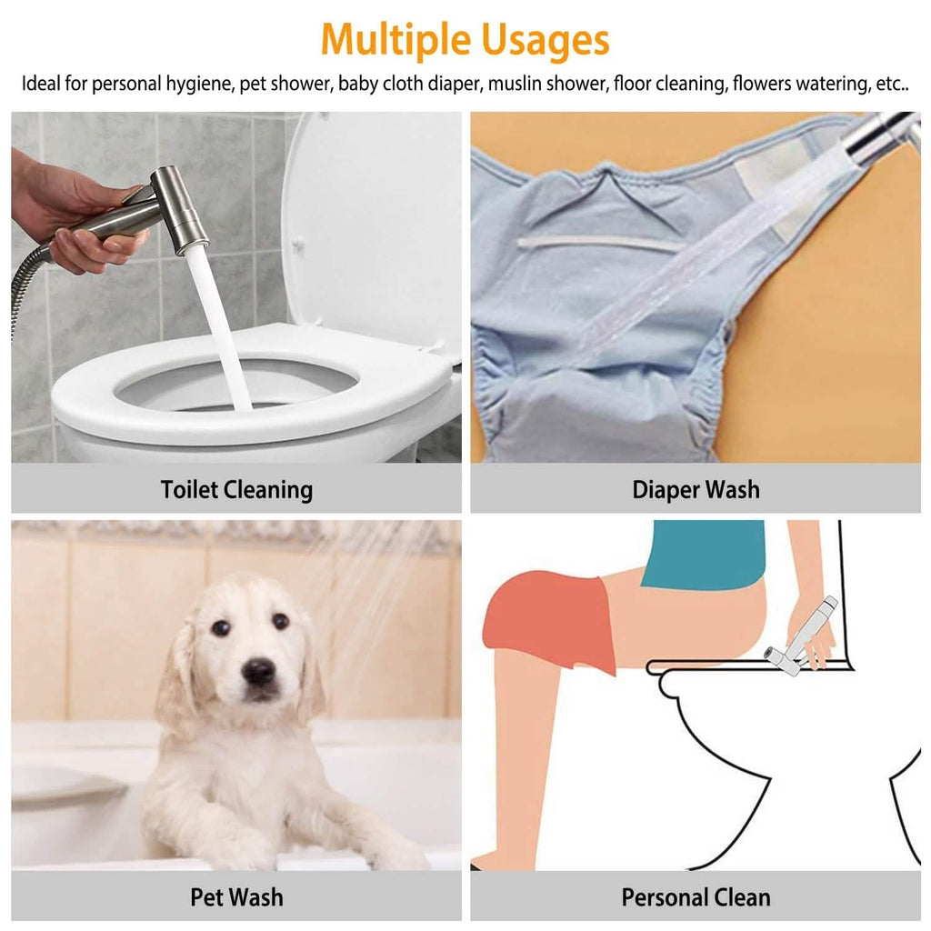 Handheld Bidet Sprayer – Stainless Steel