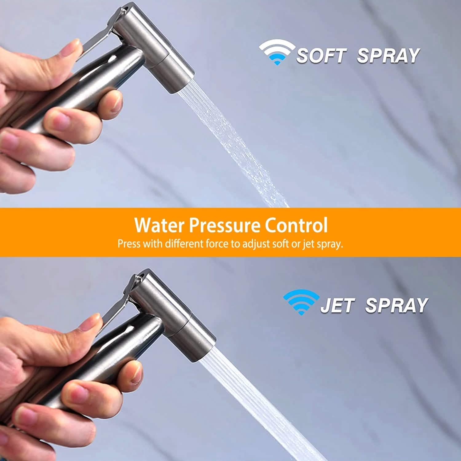 Handheld Bidet Sprayer – Stainless Steel